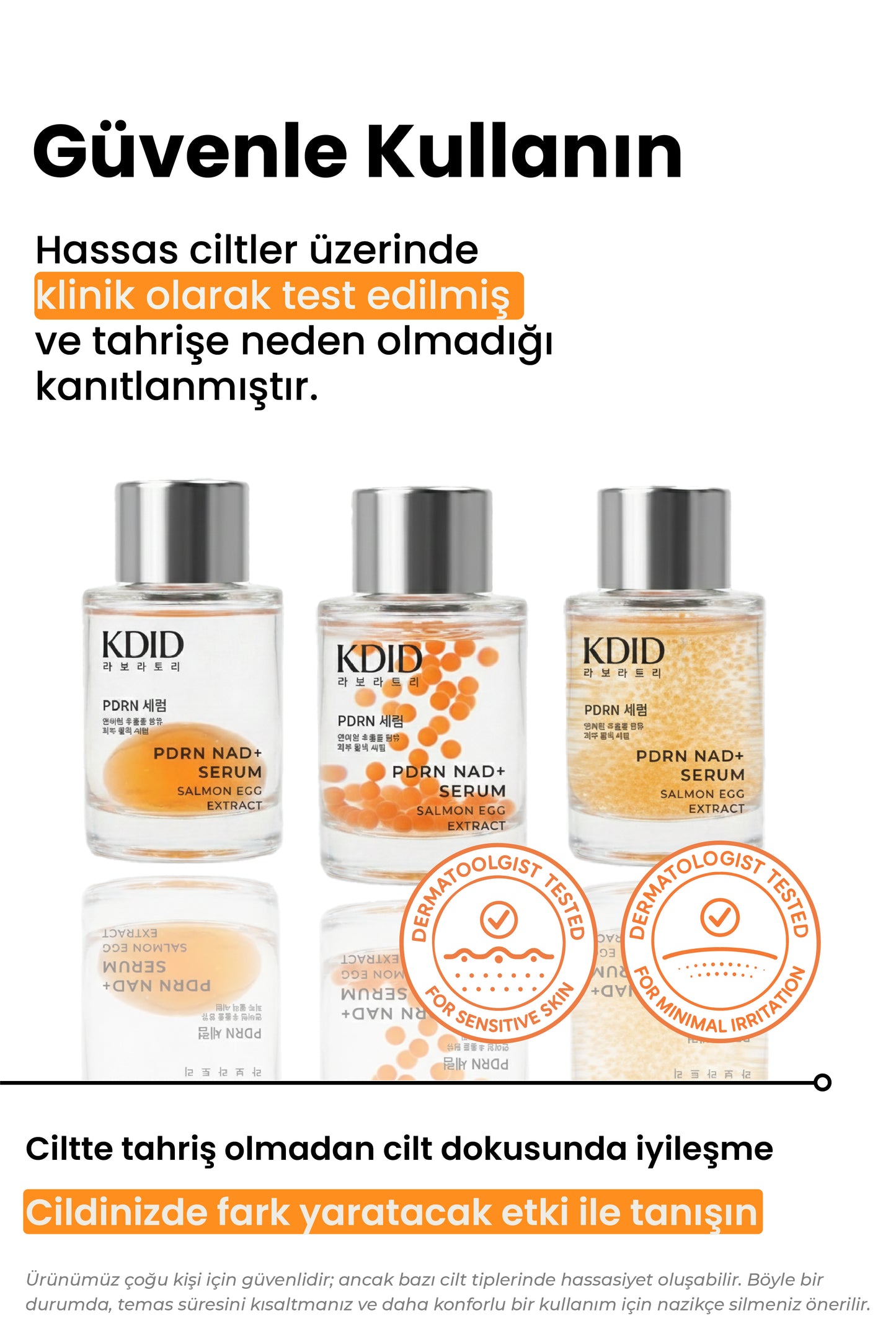 Yüksek Yoğunluklu PDRN Çift Fazlı Kapsül Teknolojili Esans Serum 30mL