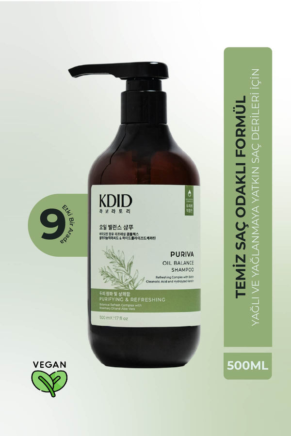 PURIVA | Yağlı Saçlar İçin Dengeleyici Saç Şampuanı