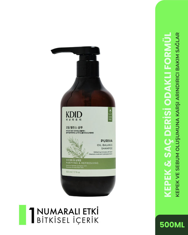 PURIVA | Yağlı Saçlar İçin Dengeleyici Saç Şampuanı